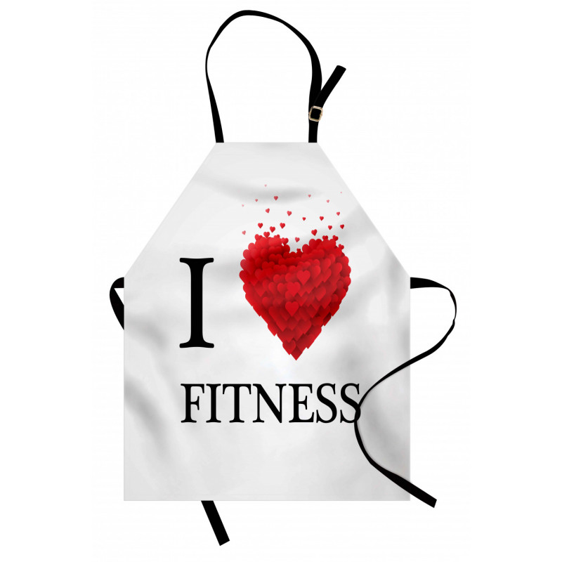 Love Fitness Hearts Apron