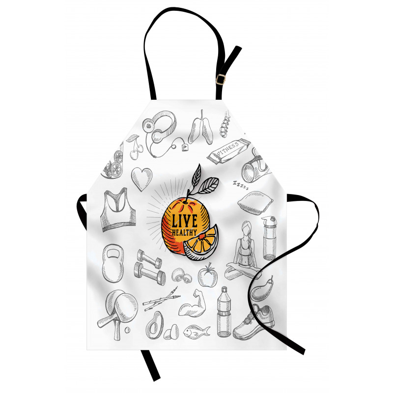 Live Healthy Theme Apron