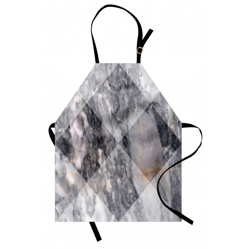 Geometric Grunge Facet Apron