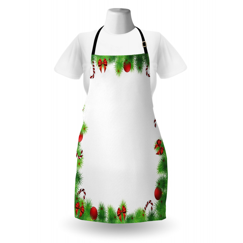 Pine Red Bows Apron