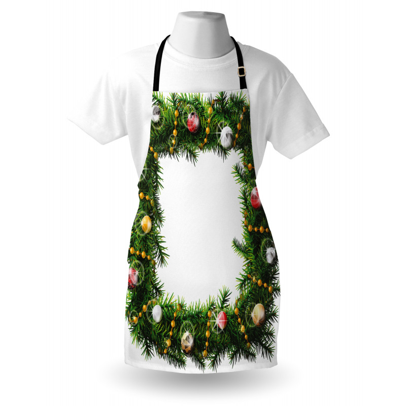 Winter Square Wreath Apron