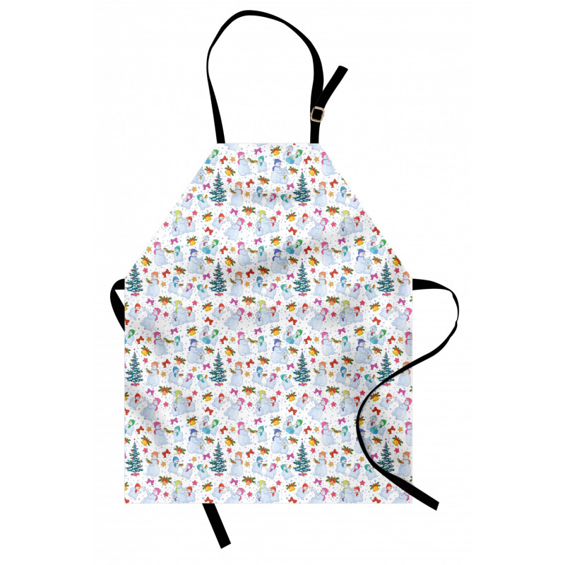 Snowman Pines Robbons Apron