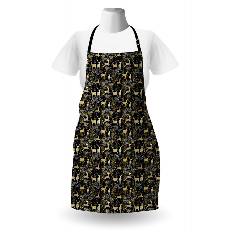 Oriental Deer Apron