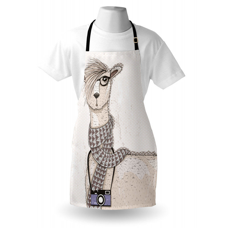 Hipster Lama Camera Apron