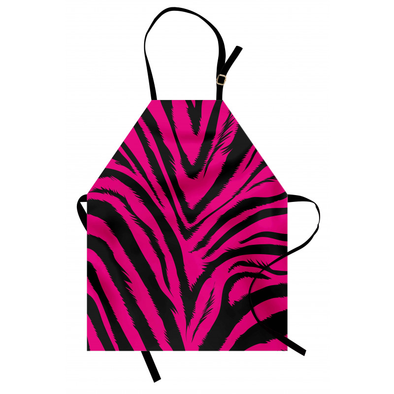 Hot Pink Zebra Skin Apron