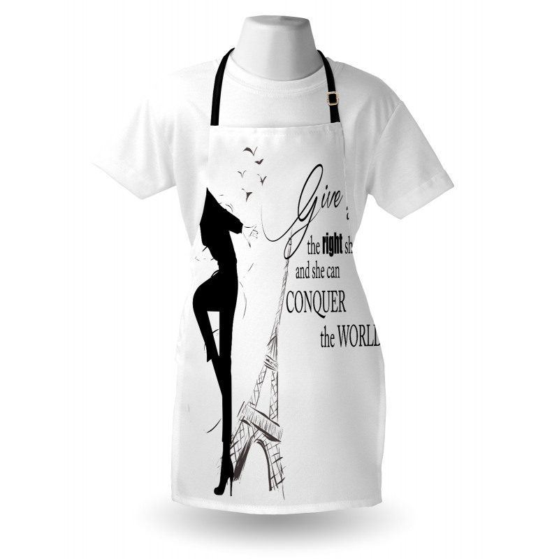 Dancing Woman Words Apron