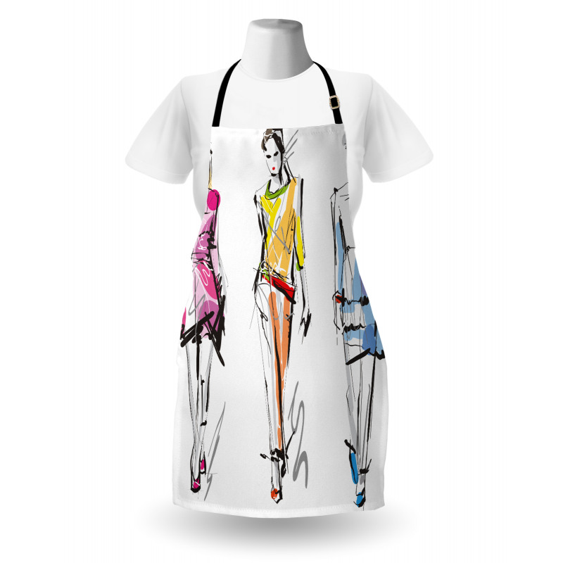 Fashion Models Art Apron