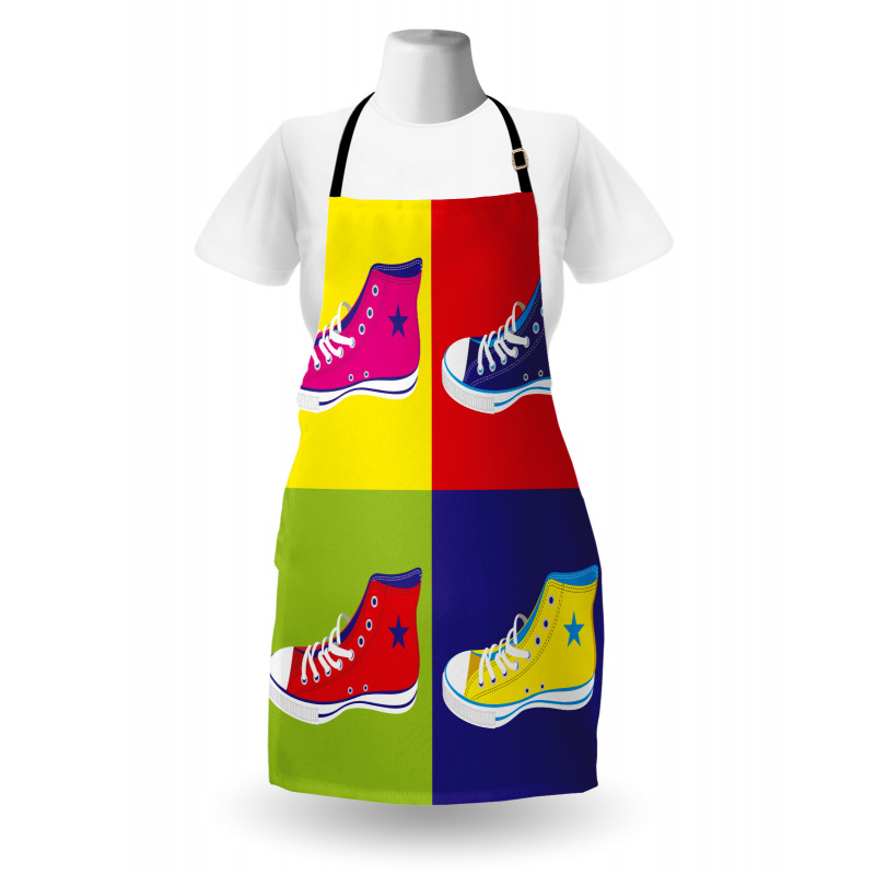 Retro Sport Shoes Apron