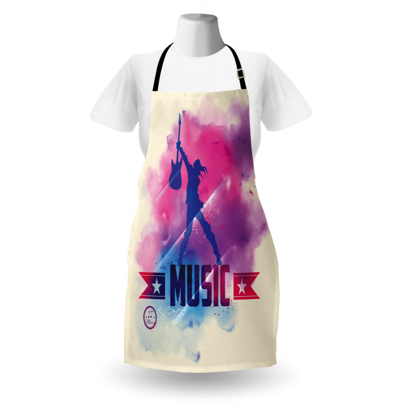 Rock Star and Guitar Apron