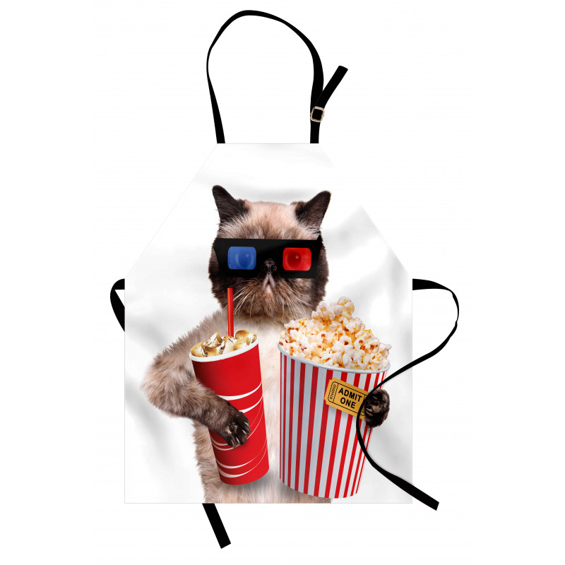 Cat Popcorn Apron