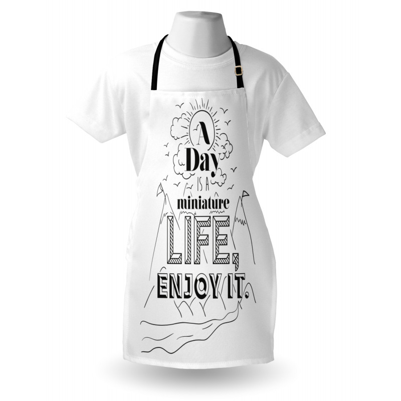 Positive Life Message Apron