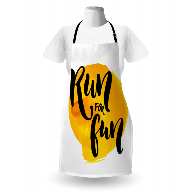 Run for Run Words Apron