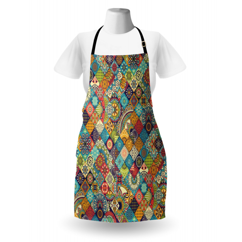 Checkered Folk Apron