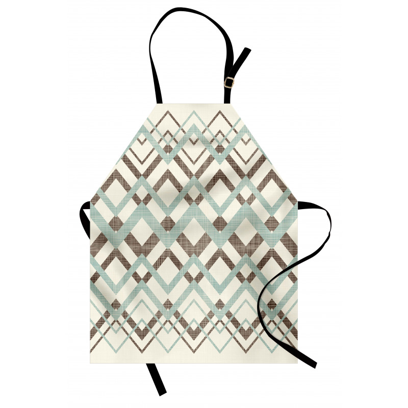 Vintage Zigzag Lines Apron