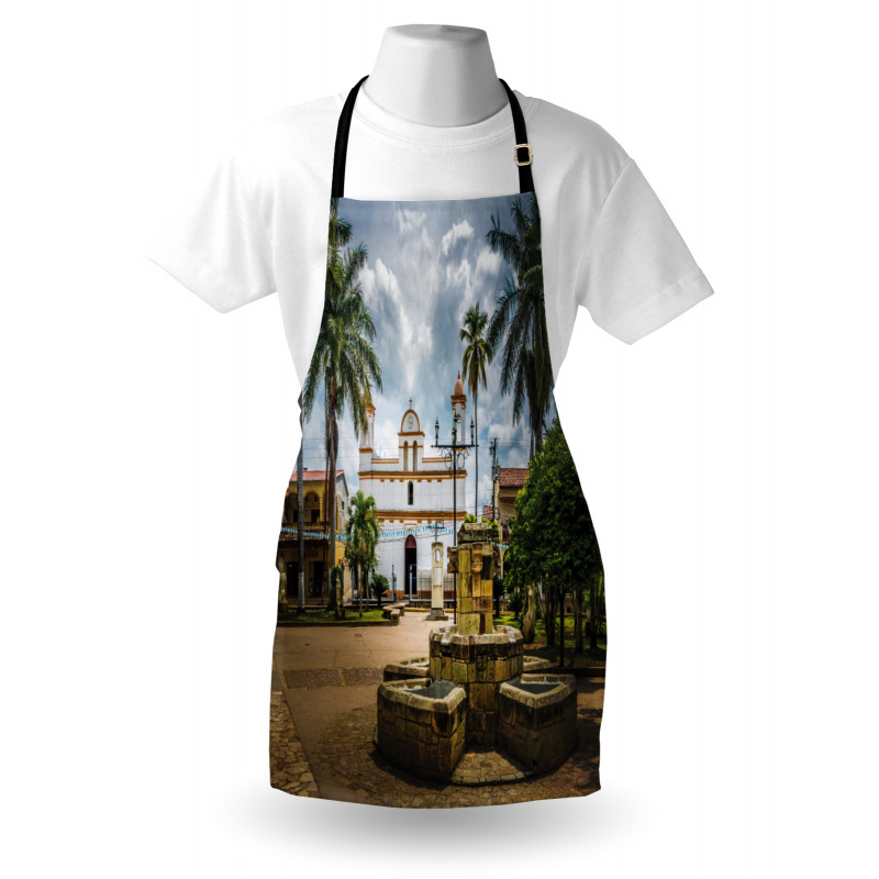 Mayan Town with Palms Apron