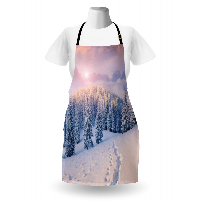 Idyllic Winter Morning Apron