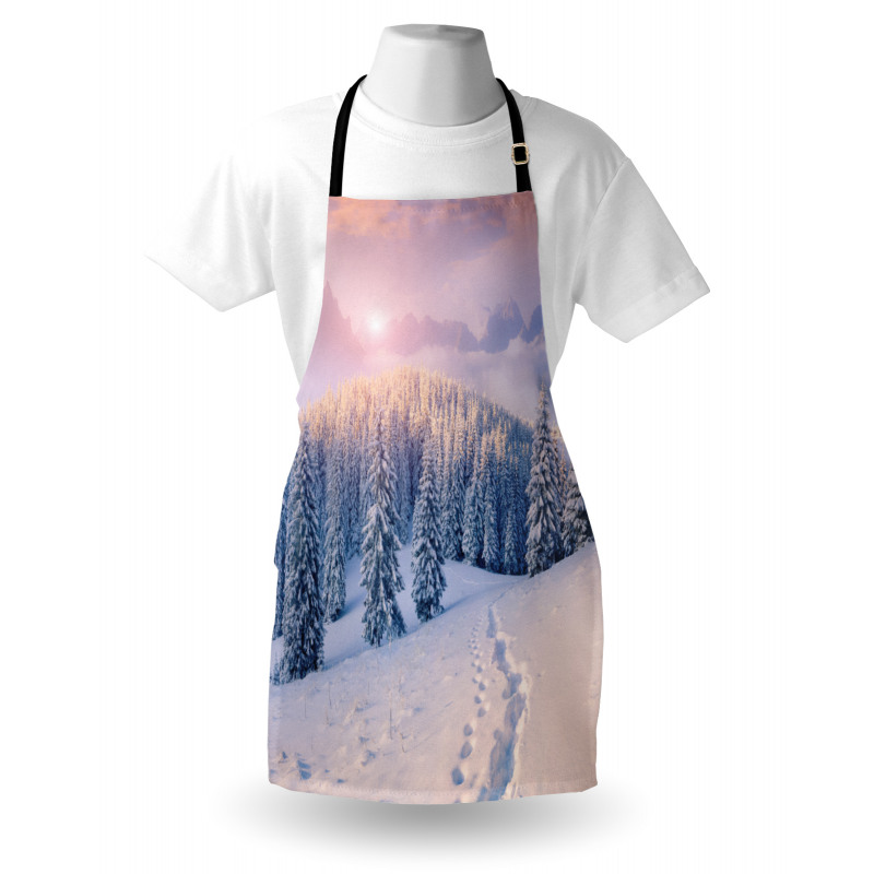 Idyllic Winter Morning Apron