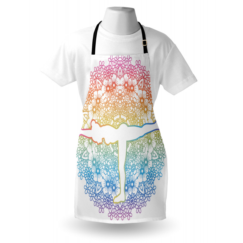 Woman in Balance Mandala Apron