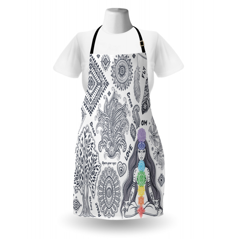 Bohemian Words Design Apron