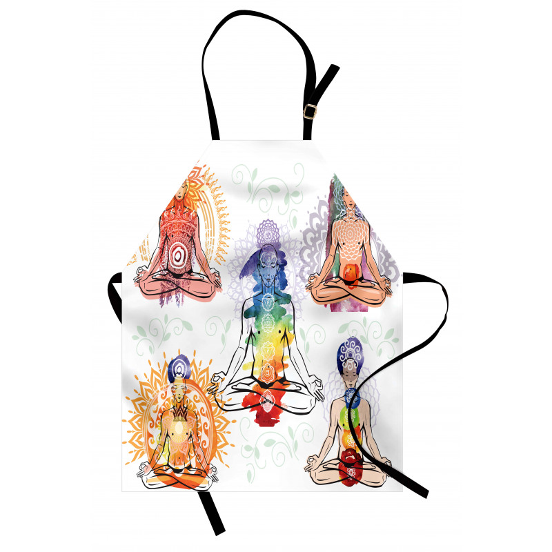 Men in Watercolors Sketch Apron