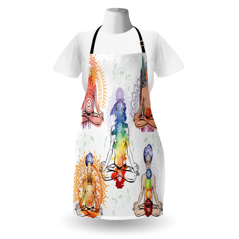 Men in Watercolors Sketch Apron