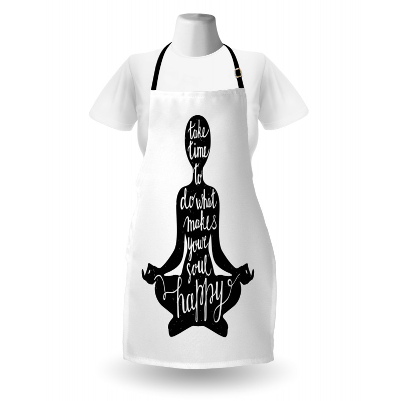 Silhouette with Writing Apron