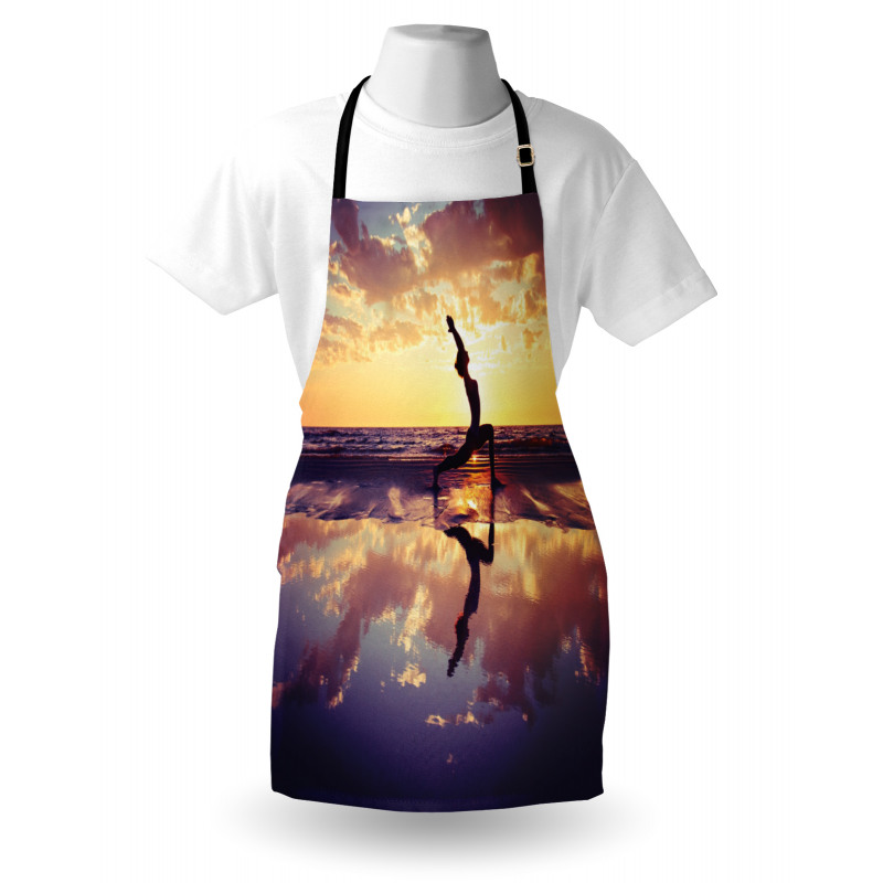 Woman on Beach Dramatic Apron