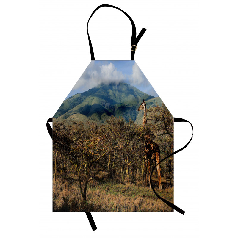 Giraffe Trees Africa Safari Apron