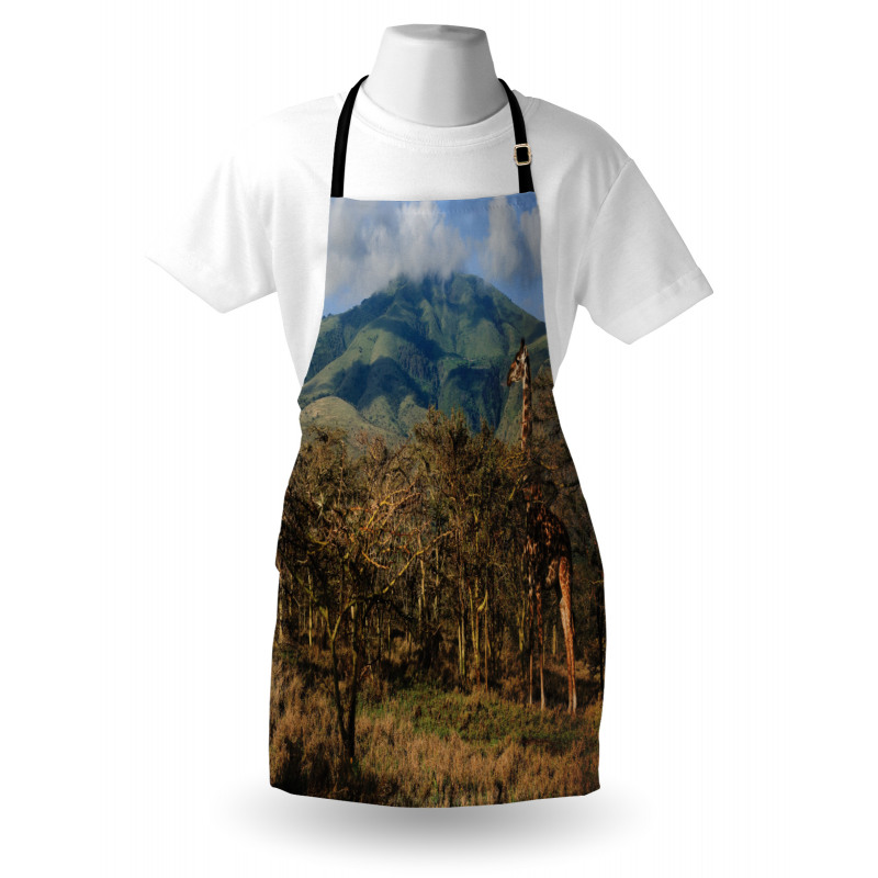 Giraffe Trees Africa Safari Apron