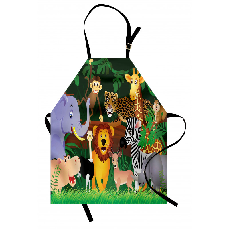 Exotic Jungle Cheerful Fun Apron