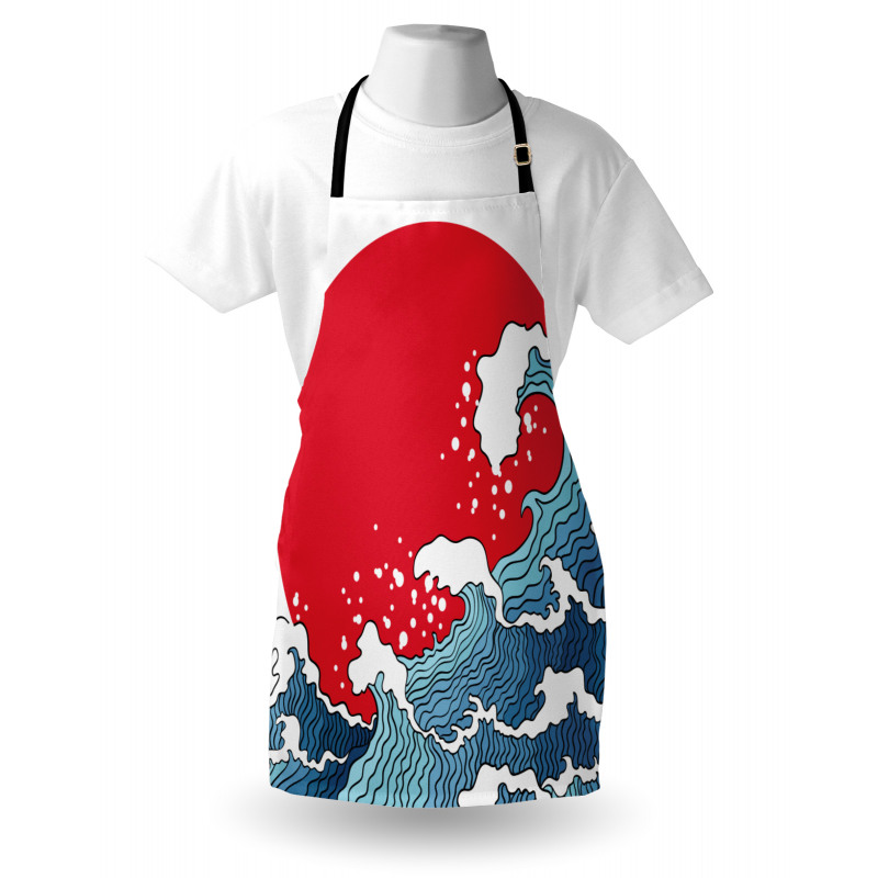 Red Sun Tsunami Apron