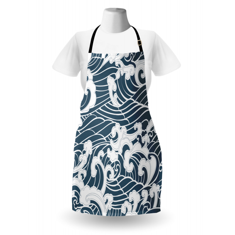 River Storm Retro Apron