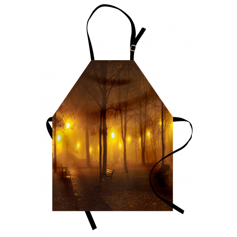 Foggy Evening in the Park Apron