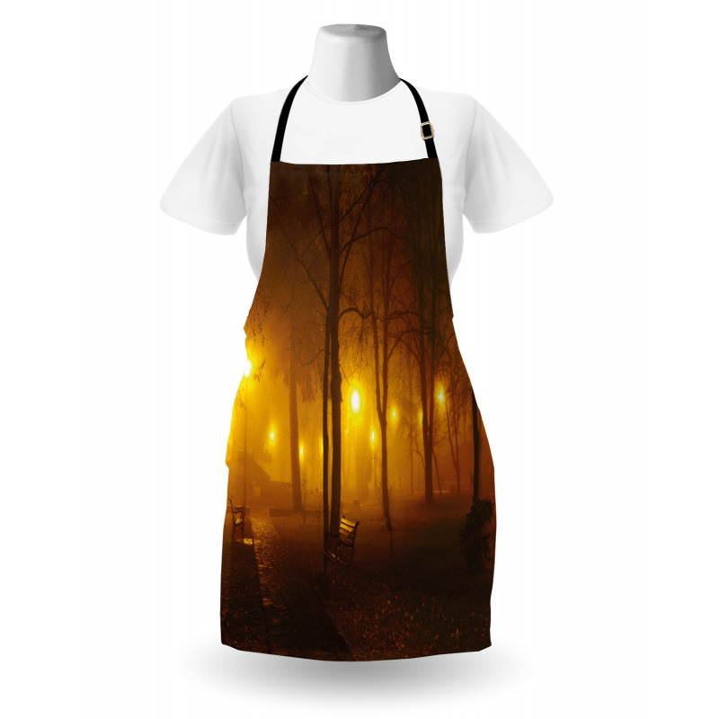 Foggy Evening in the Park Apron