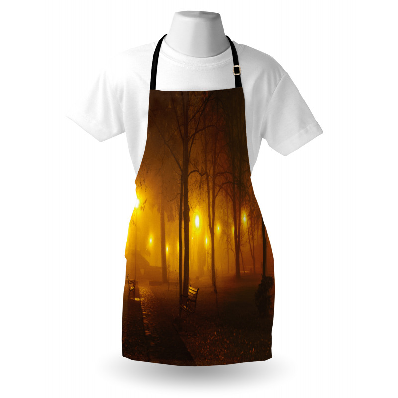 Foggy Evening in the Park Apron