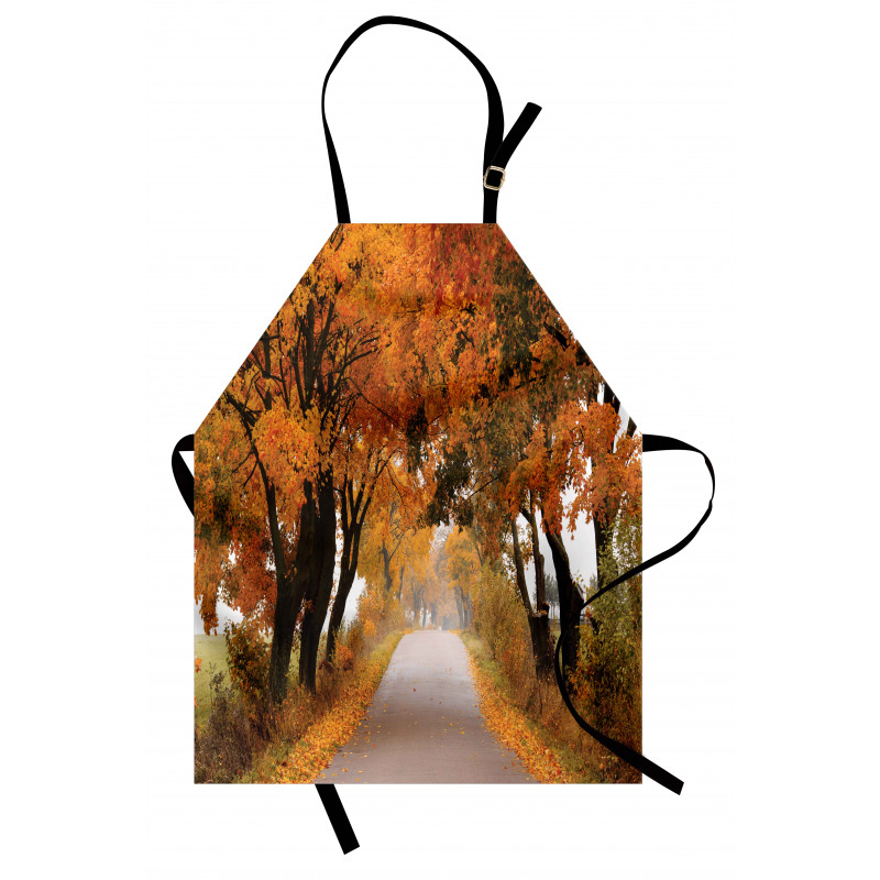 Serene Vivid Maple Trees Apron