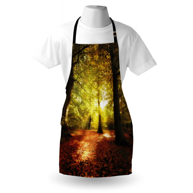 Blurry Forest Dreamy View Apron