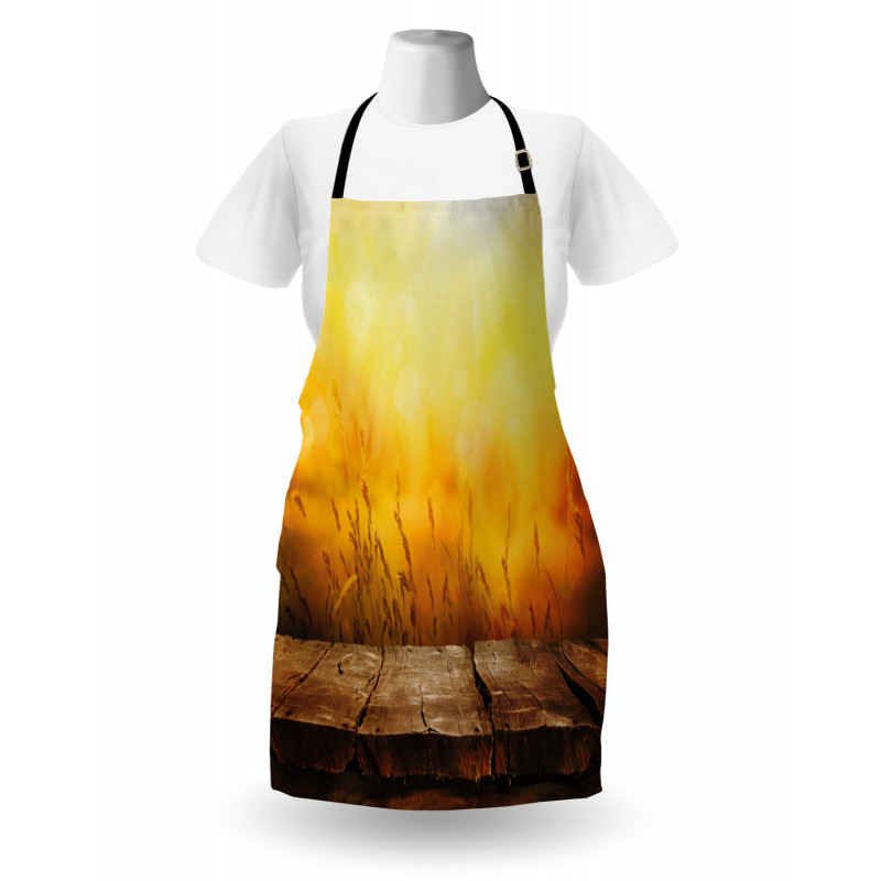 Empty Tabletop and Wheat Apron