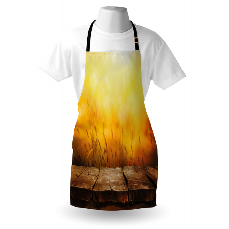 Empty Tabletop and Wheat Apron