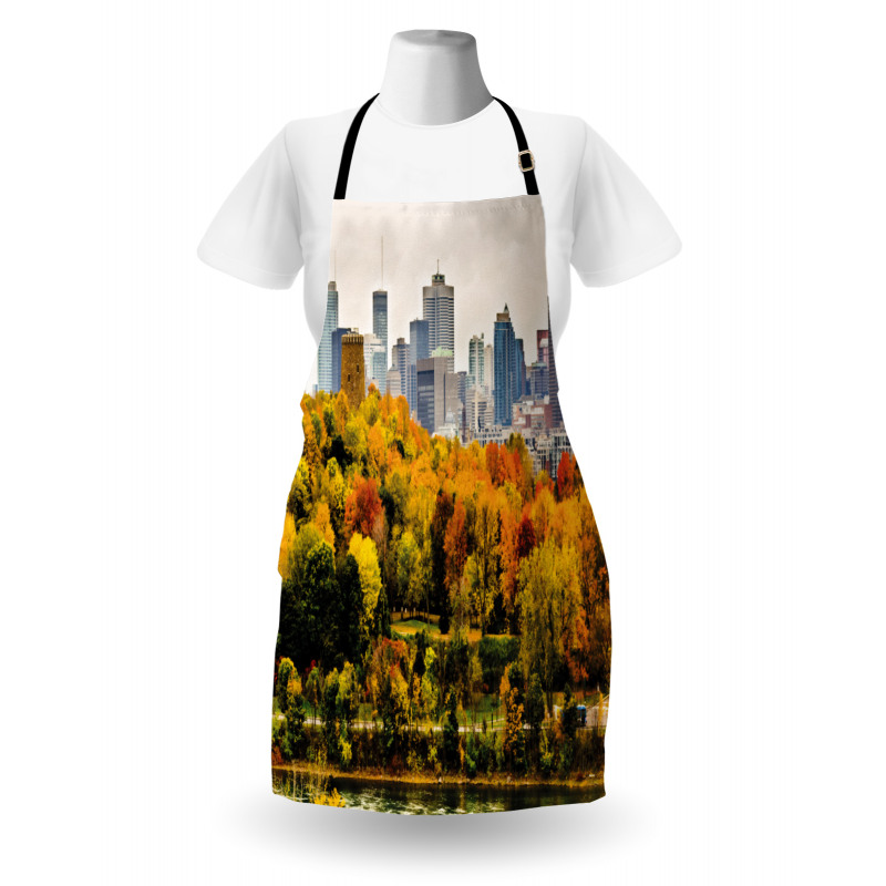 Montreal in Autumn Season Apron