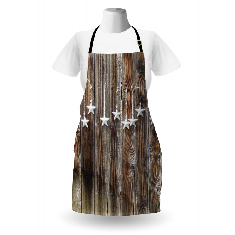 Grey Stars Apron