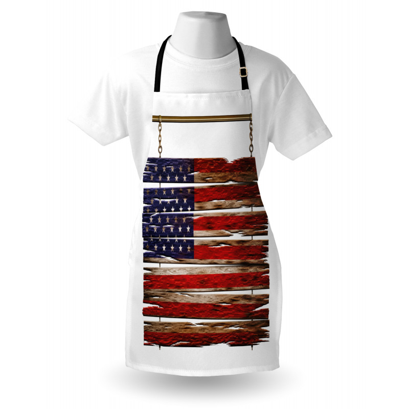 Rustic Flag Apron