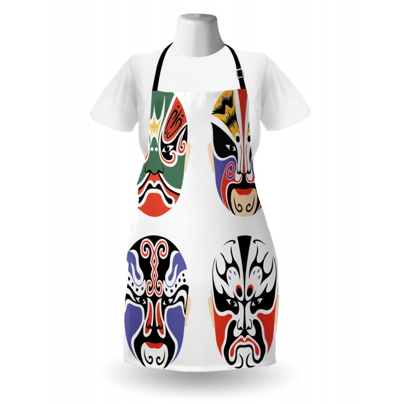 Chinese Opera Mask Apron