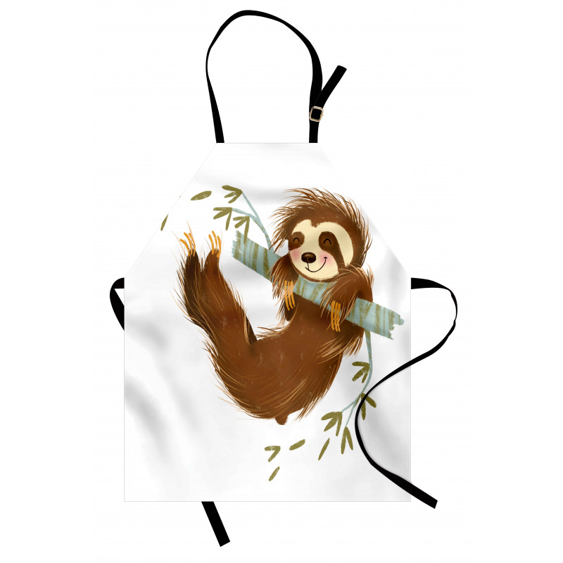 Cheerful Animal on Tree Apron