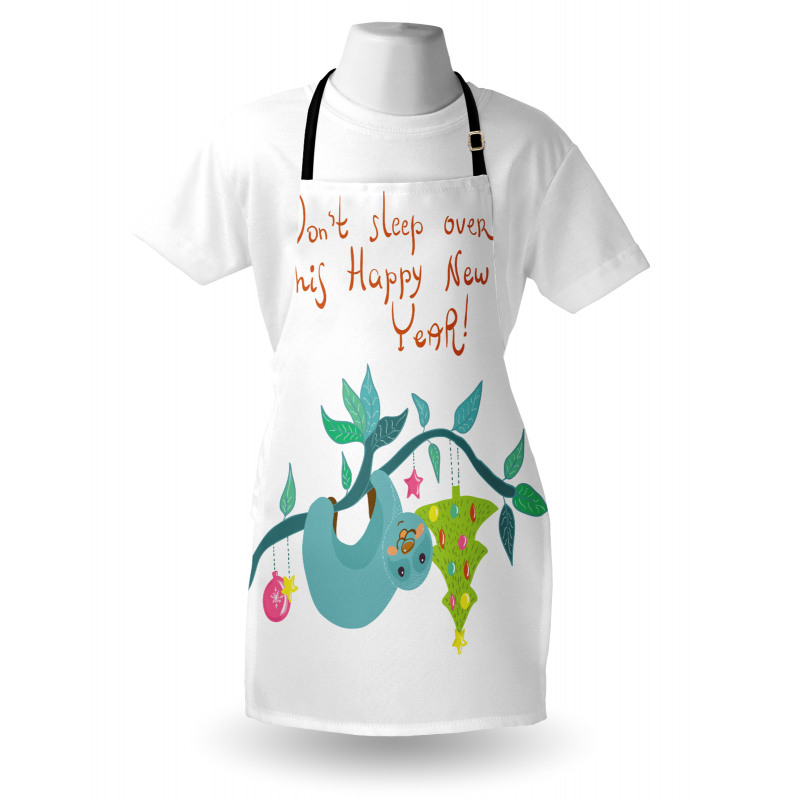 Childish Doodle New Year Apron