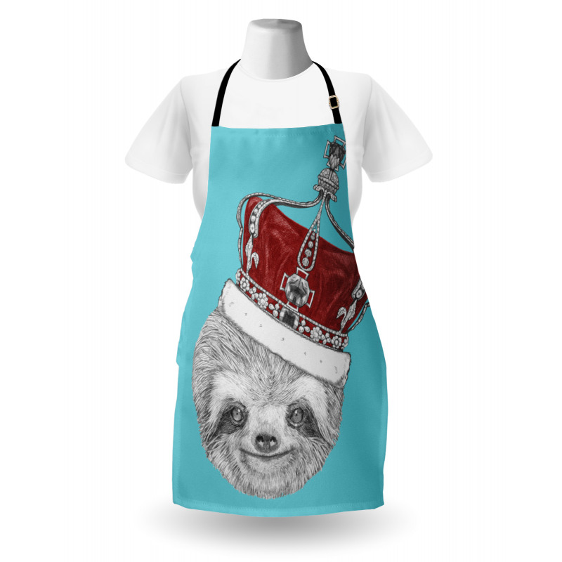 Sloth with Imperial Crown Apron