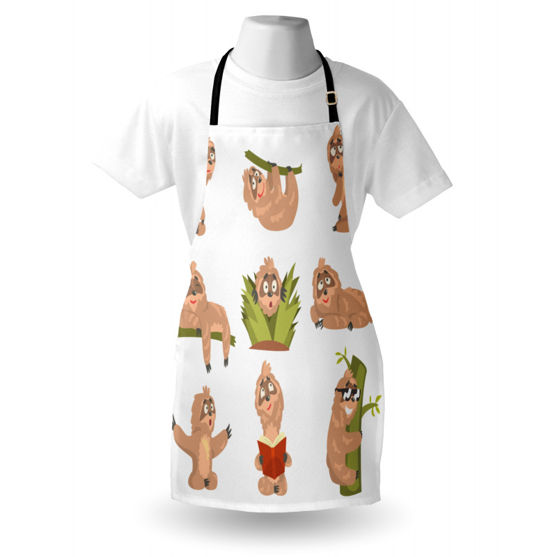 Different Posed Animals Apron