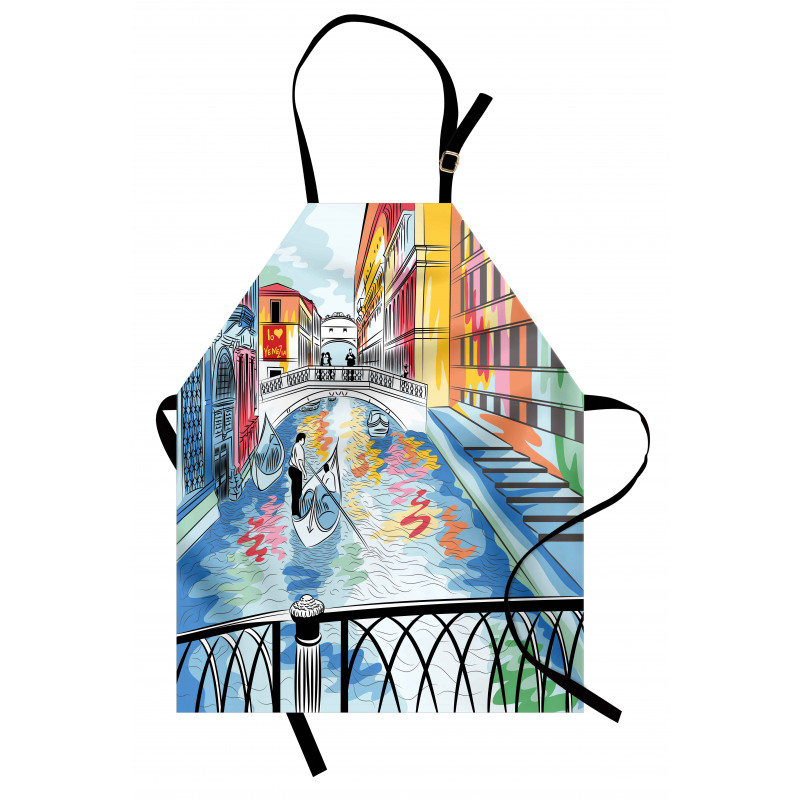 Colorful Sketch Bridge Apron