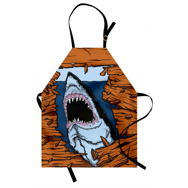 Wild Fish Wooden Plank Apron