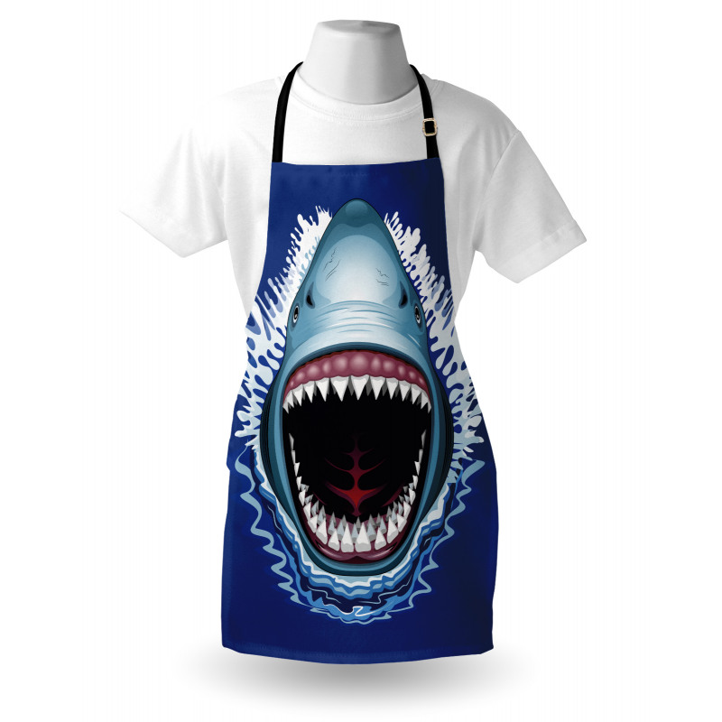 Attack Open Mouth Bite Apron